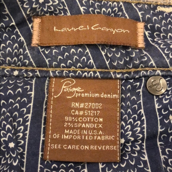 Paige Laurel Canyon Embroidered Bootcut Jeans - Picture 9 of 10